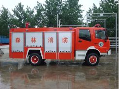 东风天锦四驱水罐消防车图片